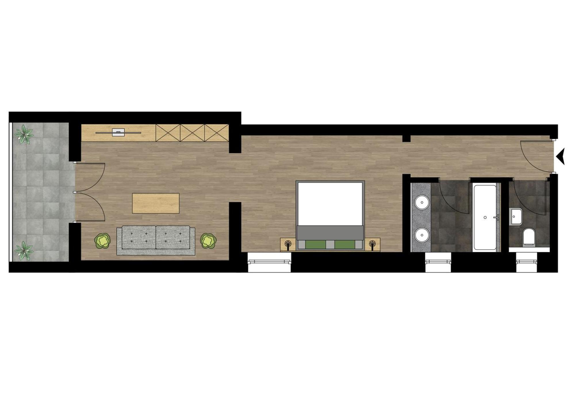 Großes Doppelzimmer